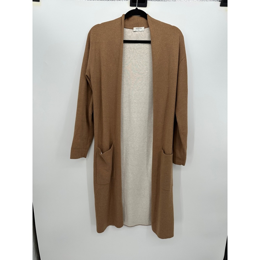 Aritzia Babaton Women's‎ Lance Longline Wool Blend Open Front Cardigan Size S